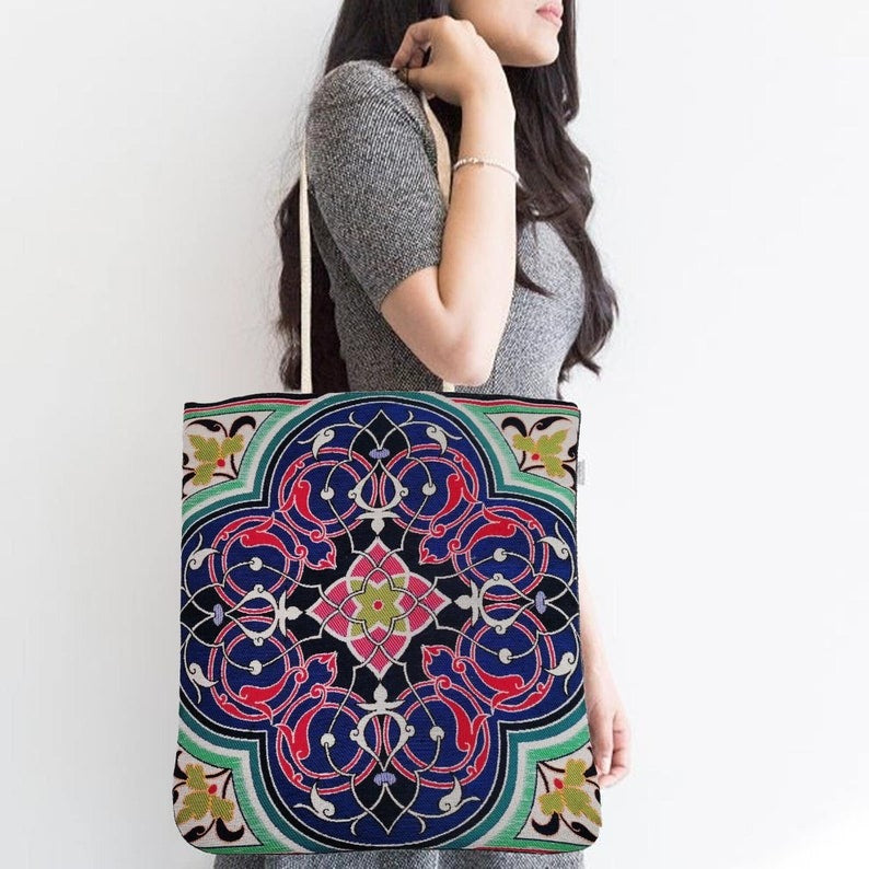 Gobelin Tapestry Patterned Bag